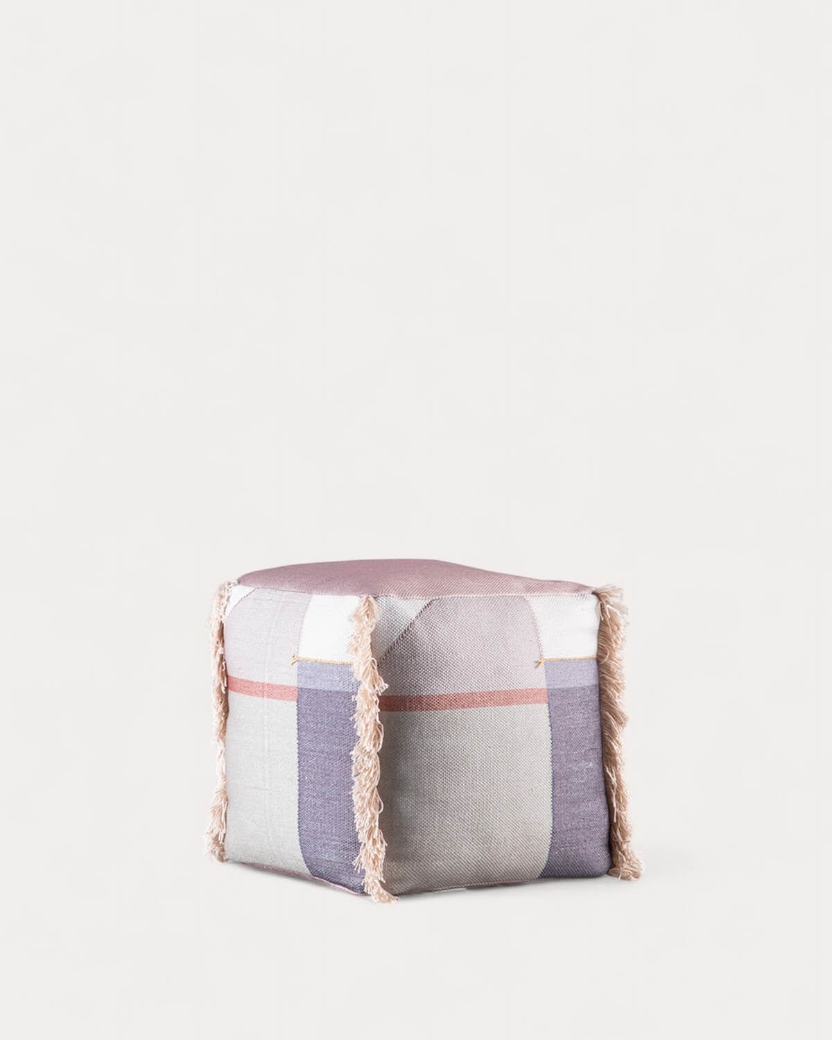 Nely - Puff Cuadrado de Tela Nely