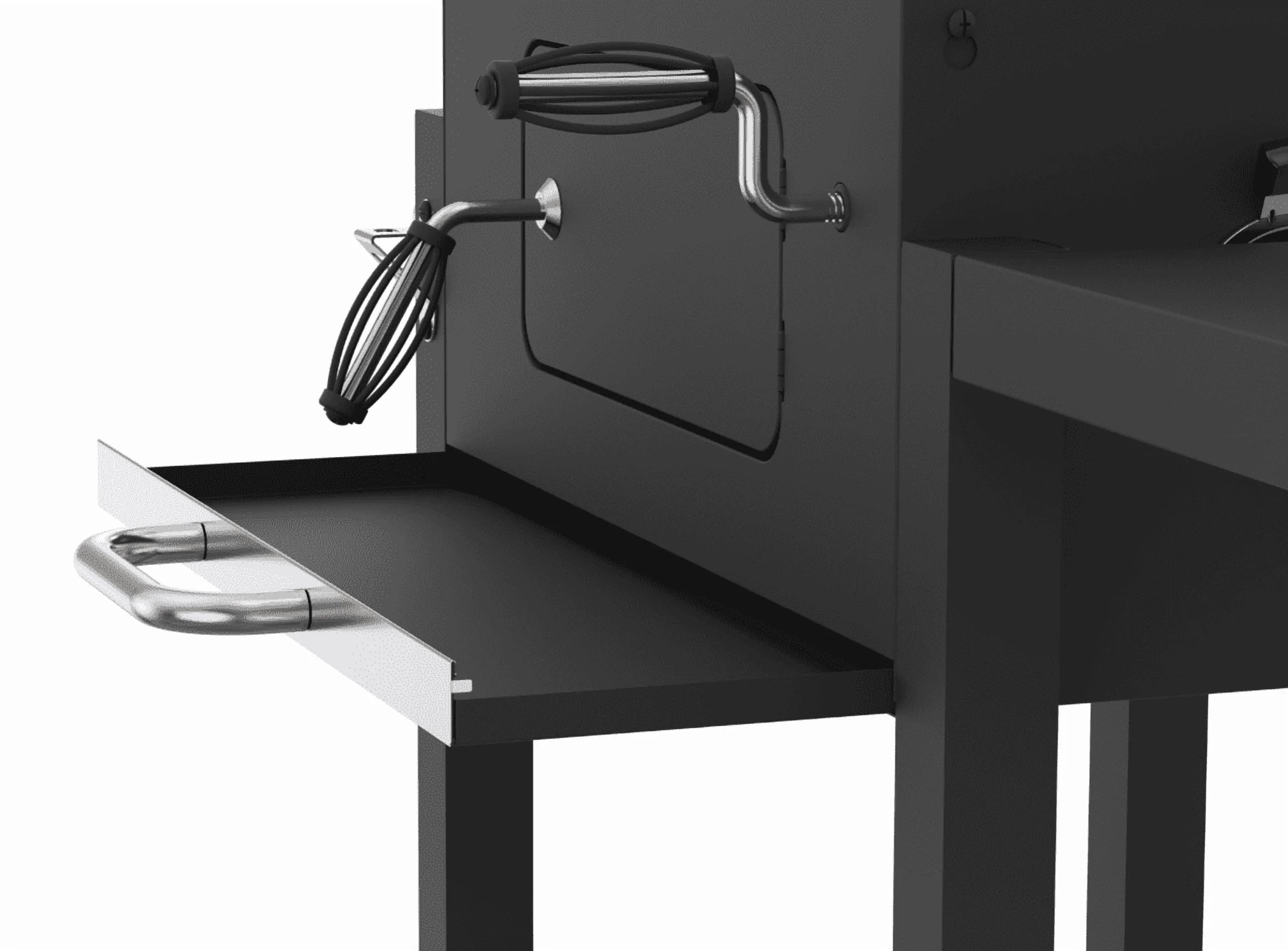 Heavy Duty 24-inch Charcoal Grill, Black(24 in) - Image 8