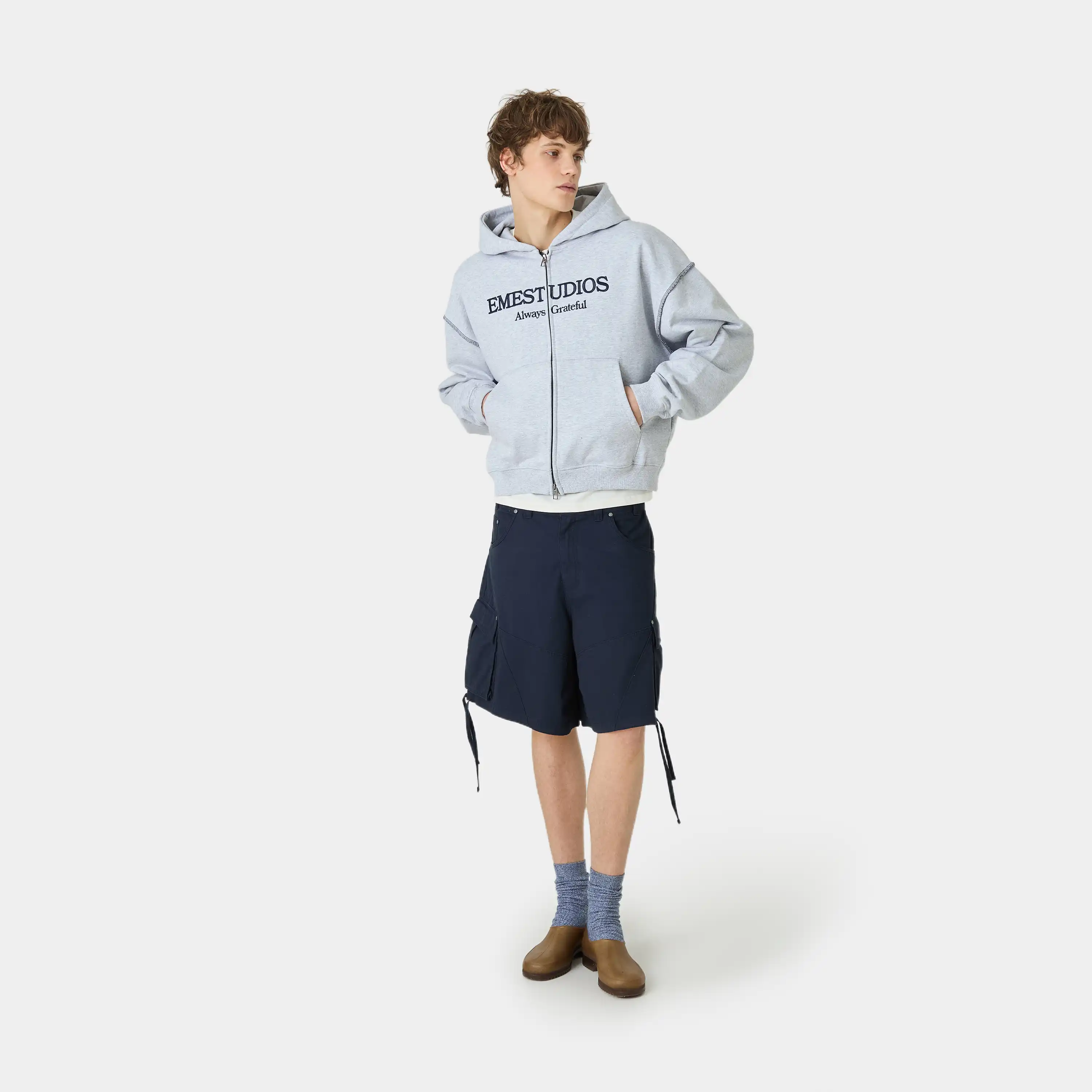 Capri Heather Grey Full Zip