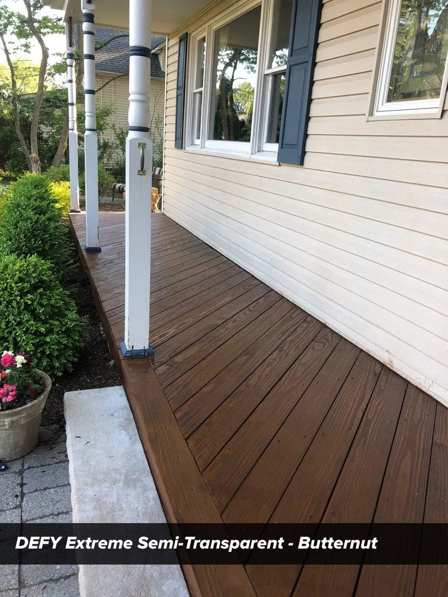 Extreme Wood Stain and Sealer in One 5 Gallon Semi-Transparent Waterproof Coating for All Wood Types Butternut - Image 5