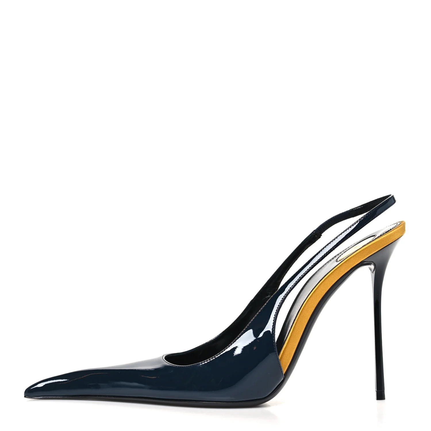 Vernice Seta Slingback Pumps 38 Overnight 38 Blue