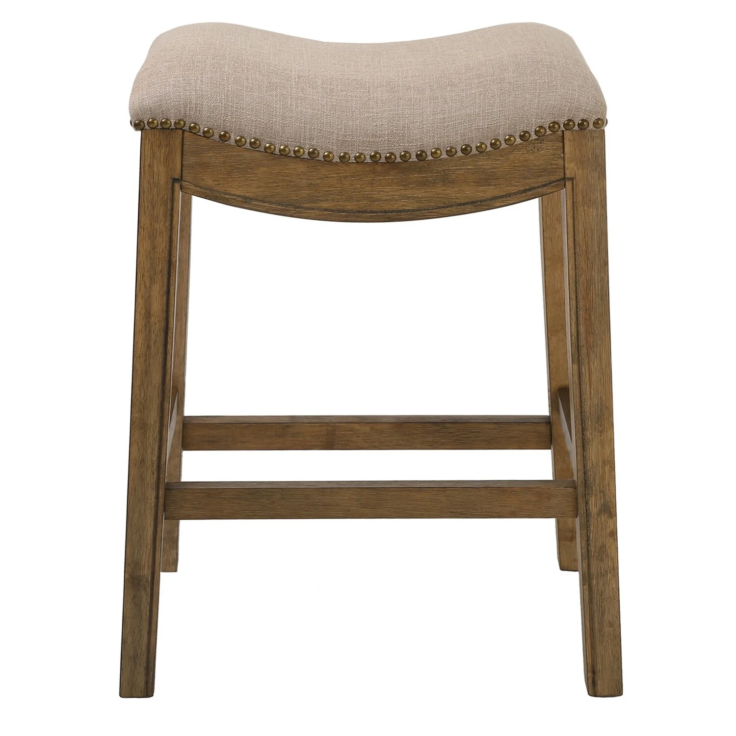 26" Saddle Wood Counter Height Stool Weathered Natural(Cream) - Image 2
