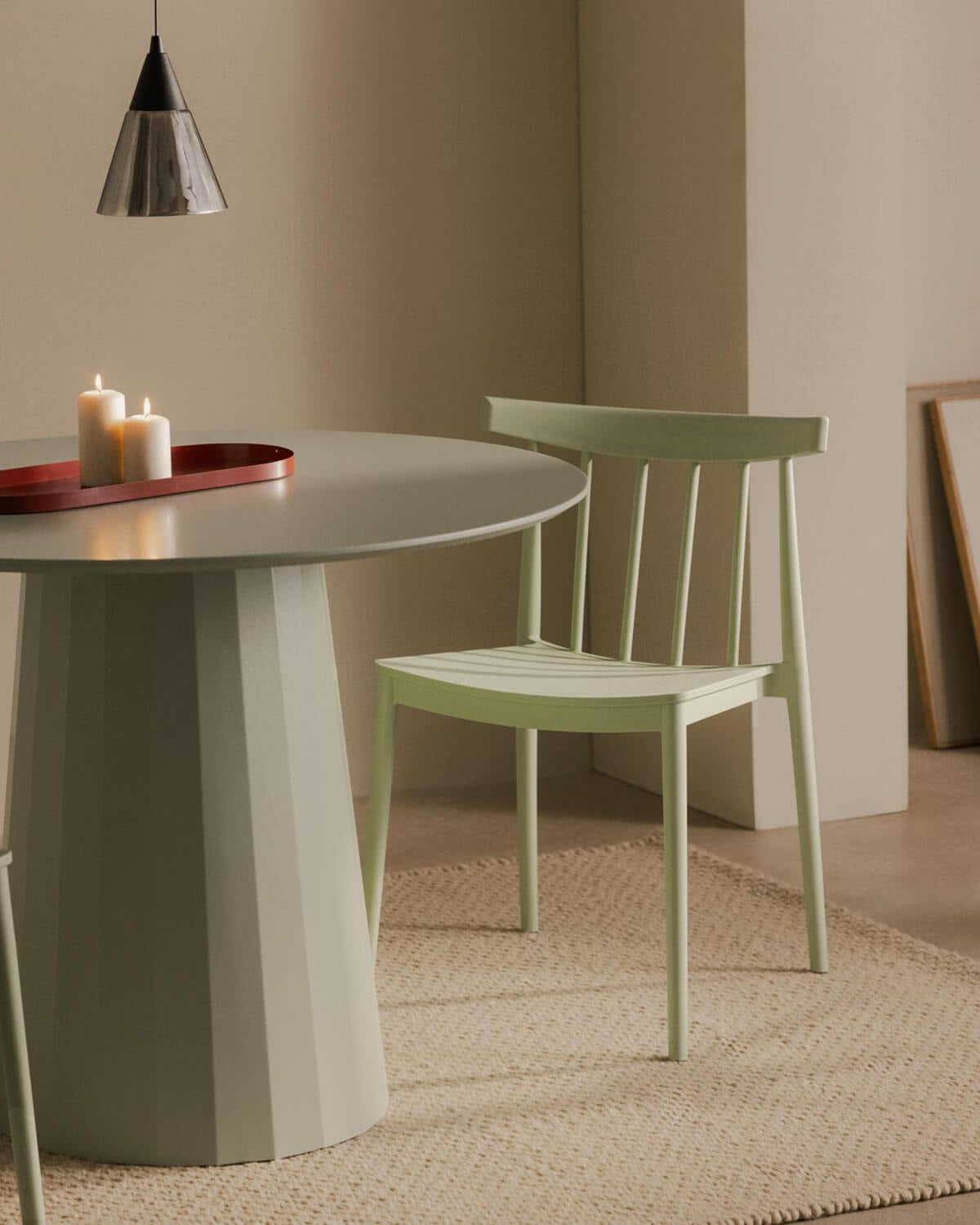Sunty - Pack 4 Sillas de Comedor de Polipropileno Sunty