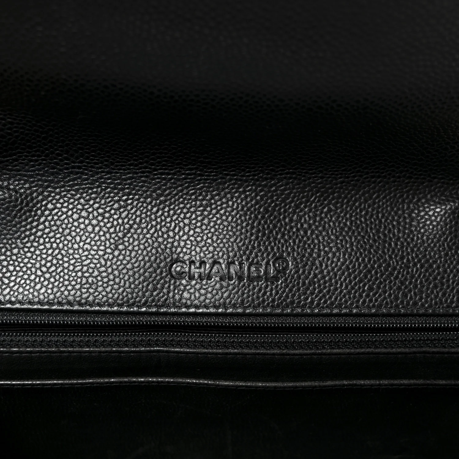 Caviar Quilted Jumbo Single Flap Black