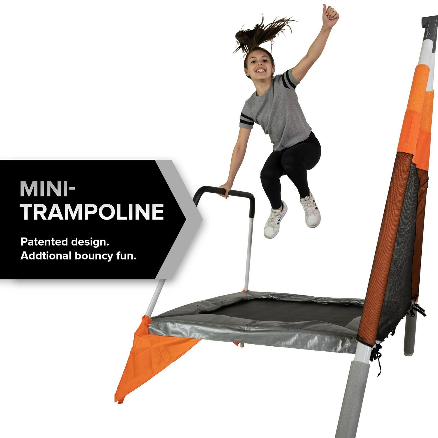 Fairview Swing Set with 2 Swings. Rocking Horse. Mini Trampoline. Lifetime Warranty on Blow Molded Slide. and Bonus Anchor Kit - Image 2