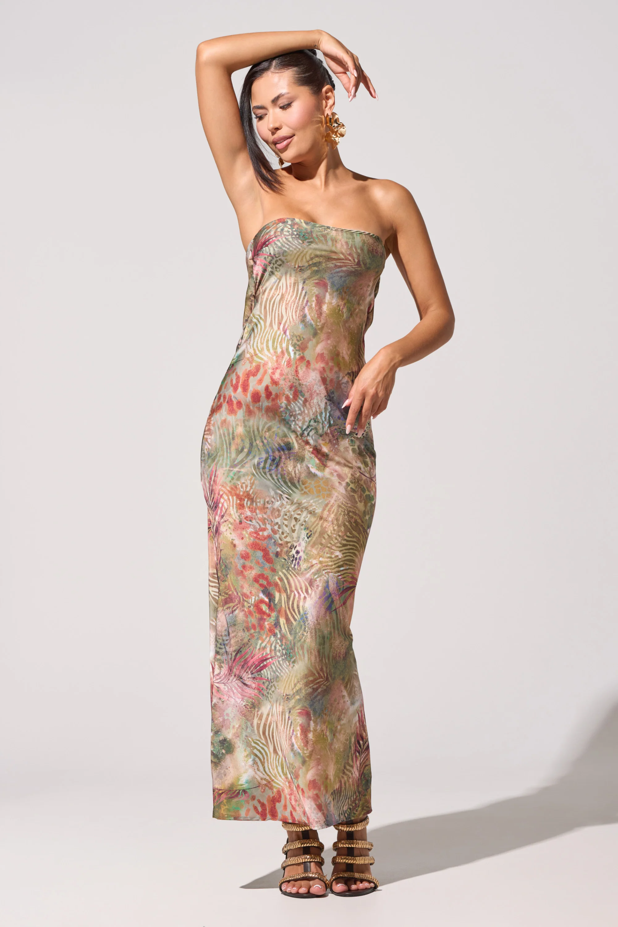 IT GIRL SATIN MAXI DRESS - Akira Store