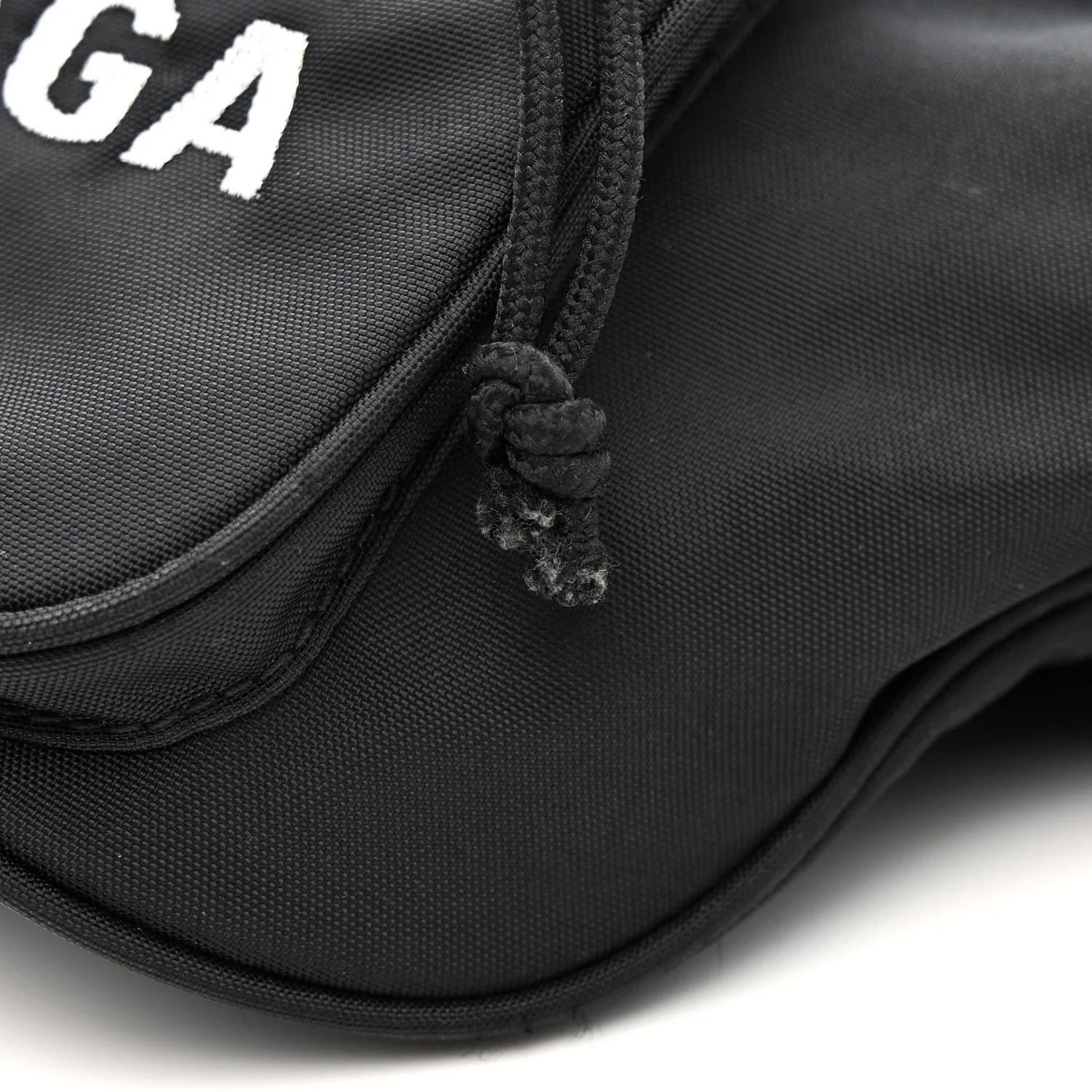 Recycled Sport Nylon Logo Embroidered Wheel Beltpack Black
