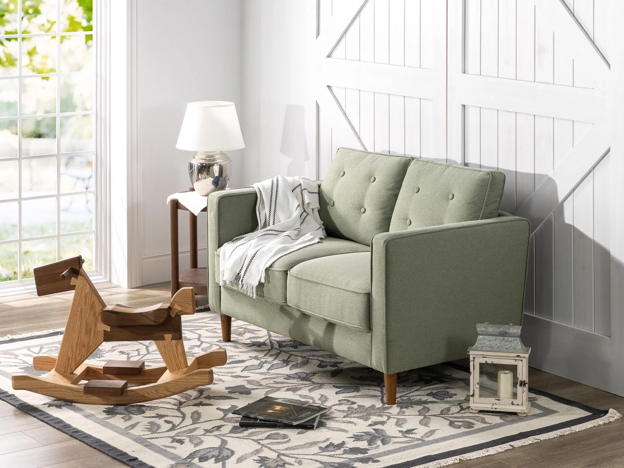 Lauren 2-Seater Loveseat, Pear Green - Image 5