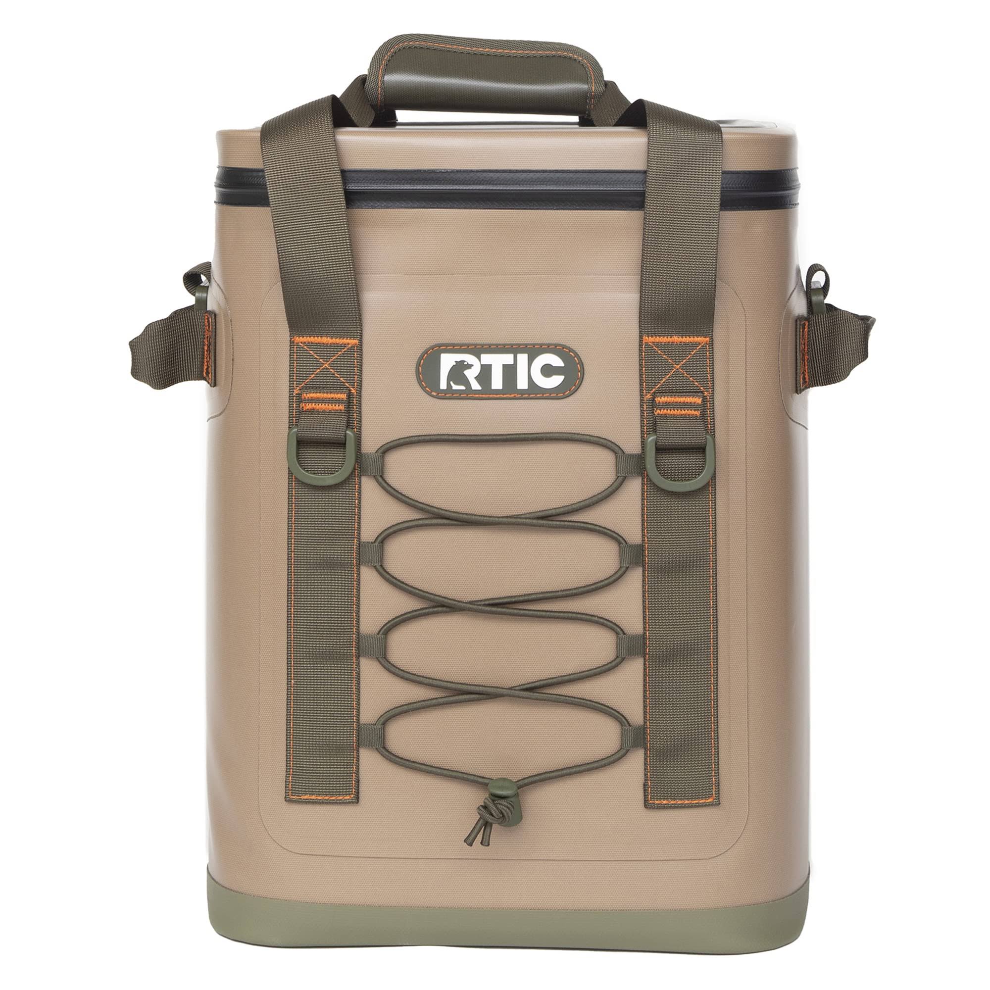 RTIC Backpack Cooler 24 Can, Insulated Portable Soft Cooler Bag Waterproof for Ice, Lunch, Beach, Drink, Beverage, Travel, Camping, Picnic, Car,