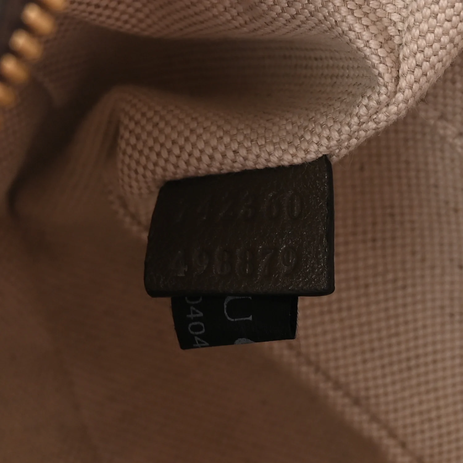 Sakai Be Green Calfskin Diagonal Stitched Small Blondie Shoulder Bag Craclet Brown