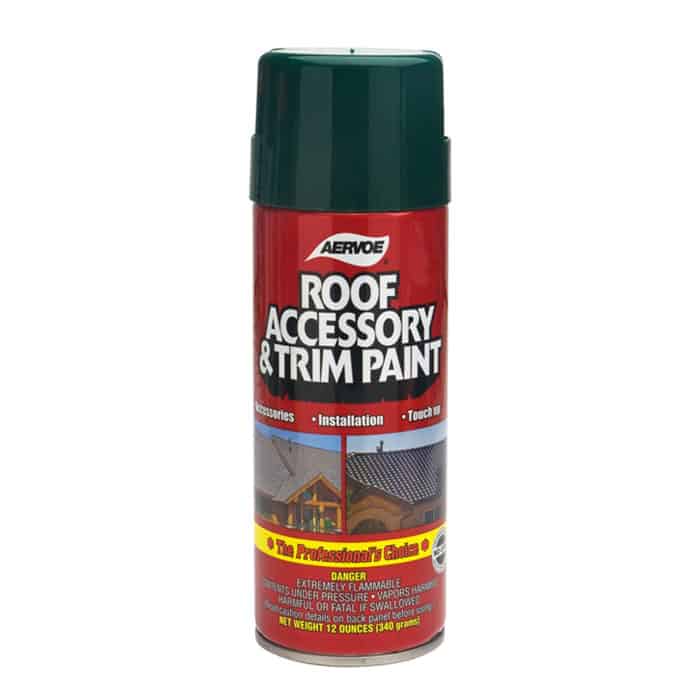 Aervoe Roof Paint White 1860 (Roof Accessory & Trim Spray Paint, 16 oz Can, 12 oz Net)