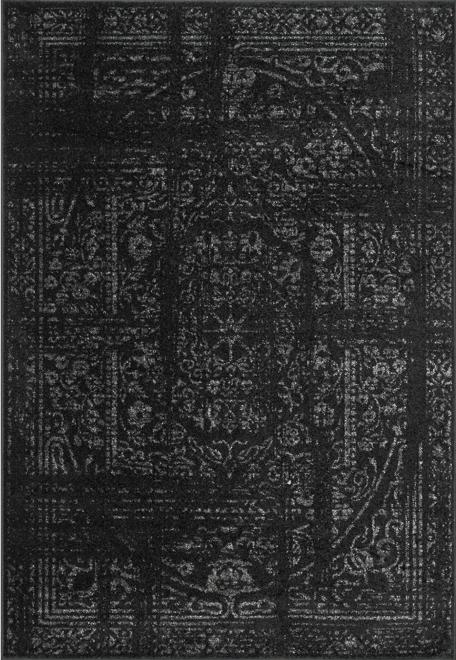 nuLOOM Vintage Arlena Black 3' x 5' Area Rug