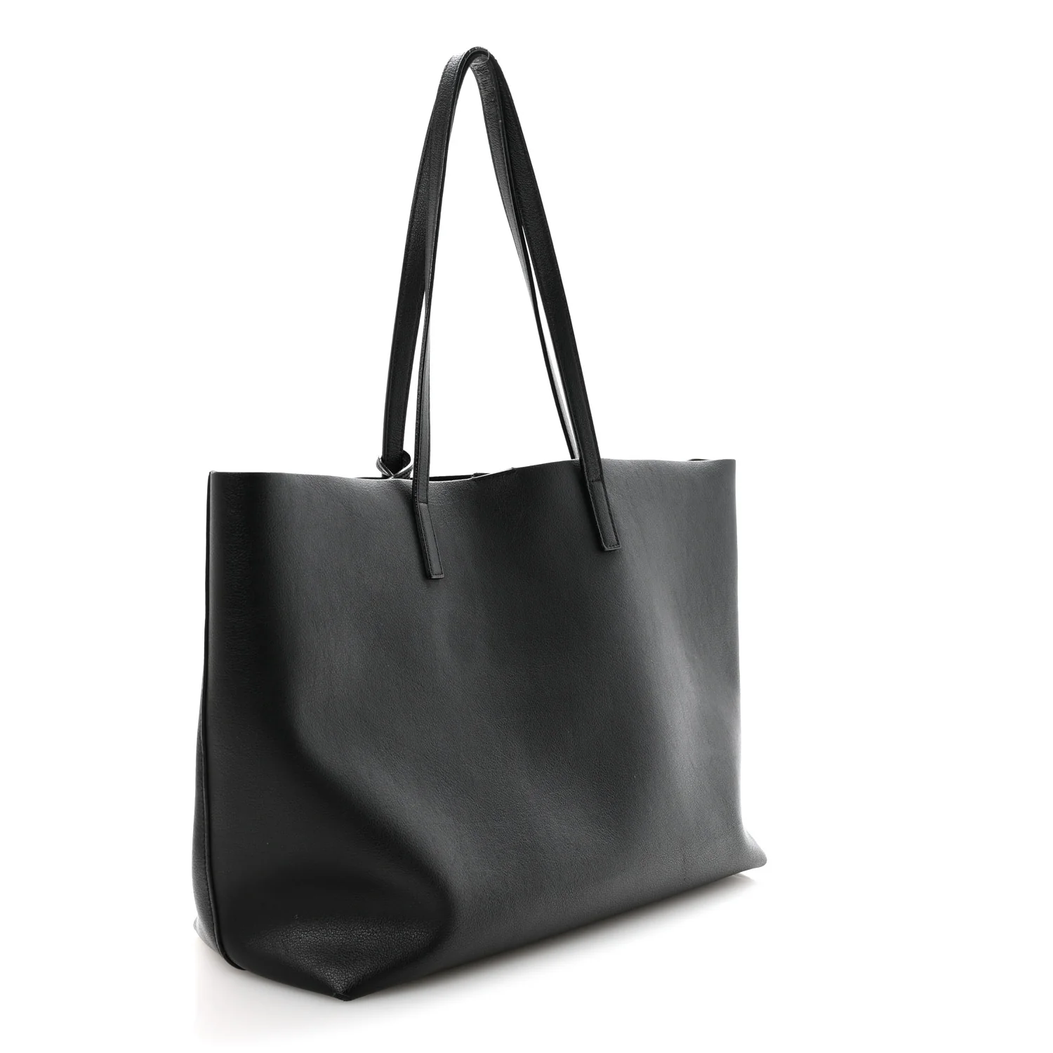 Calfskin Large Shopping Tote Black