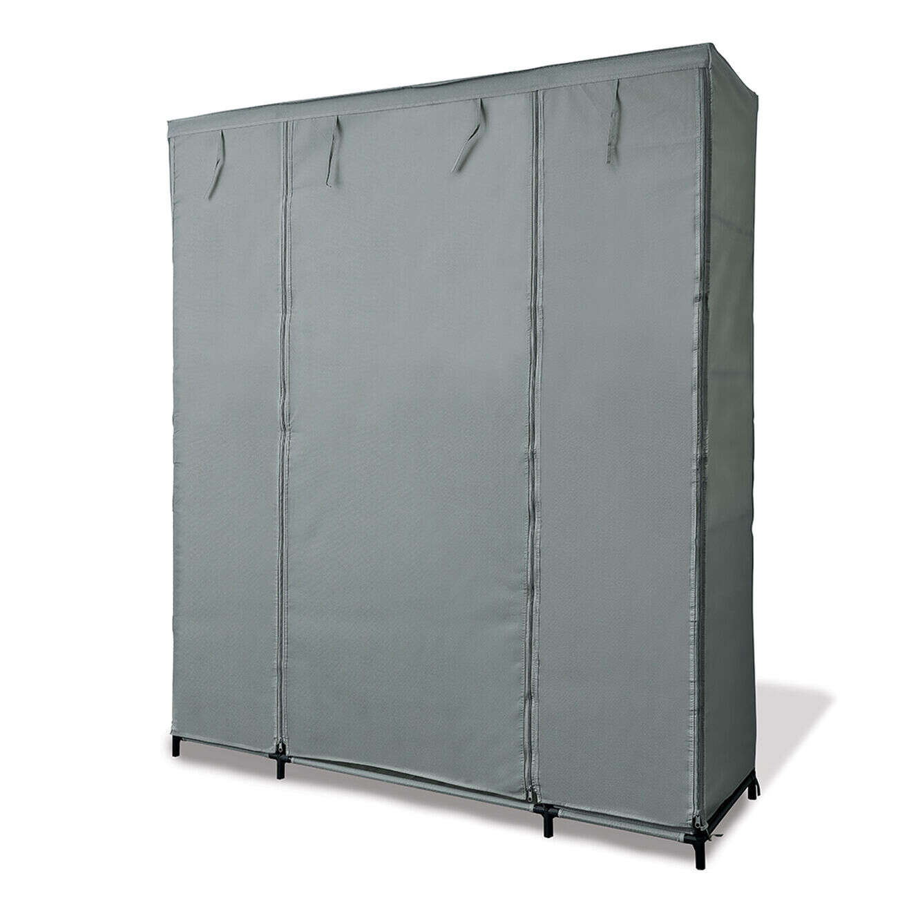 Armoire dressing tissu gris