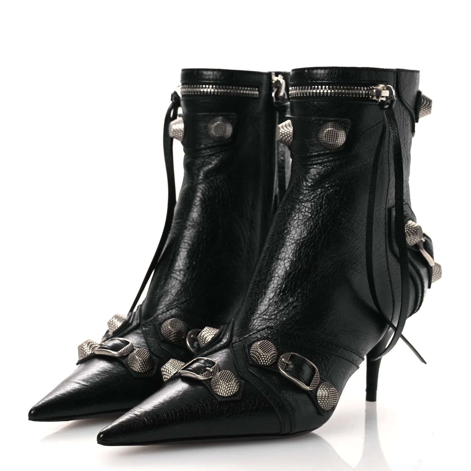 Agneau Arena Cagole 70mm Ankle Boots 36 Black