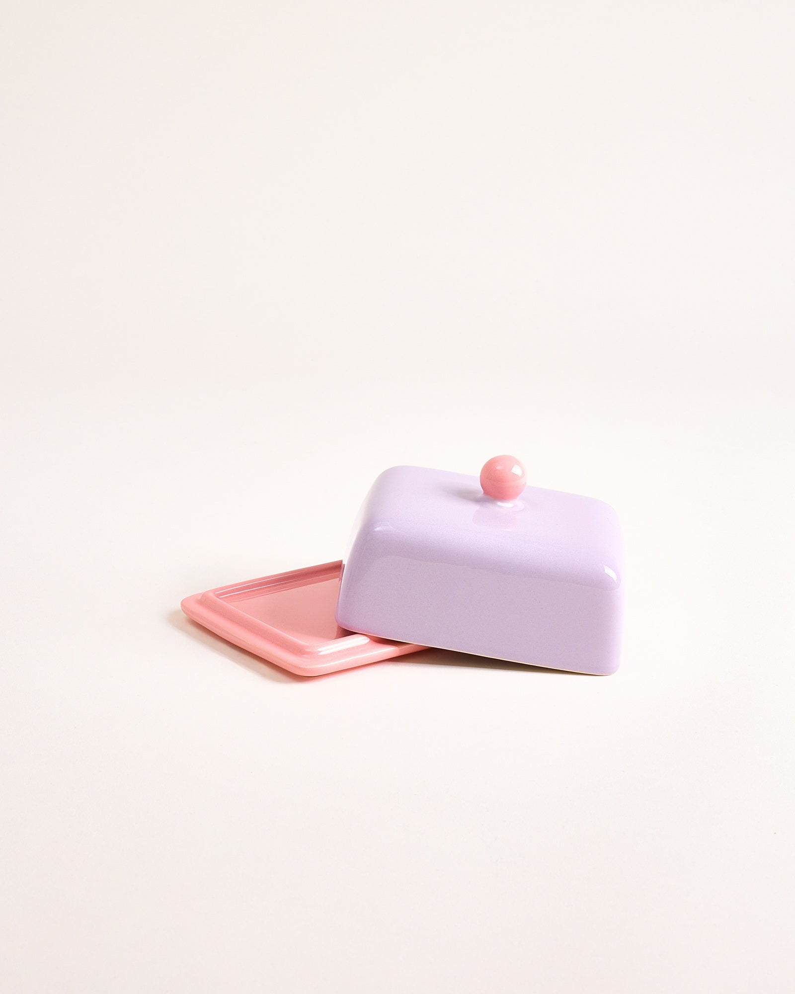 SEIA - BUTTER DISH PURPLE PINK