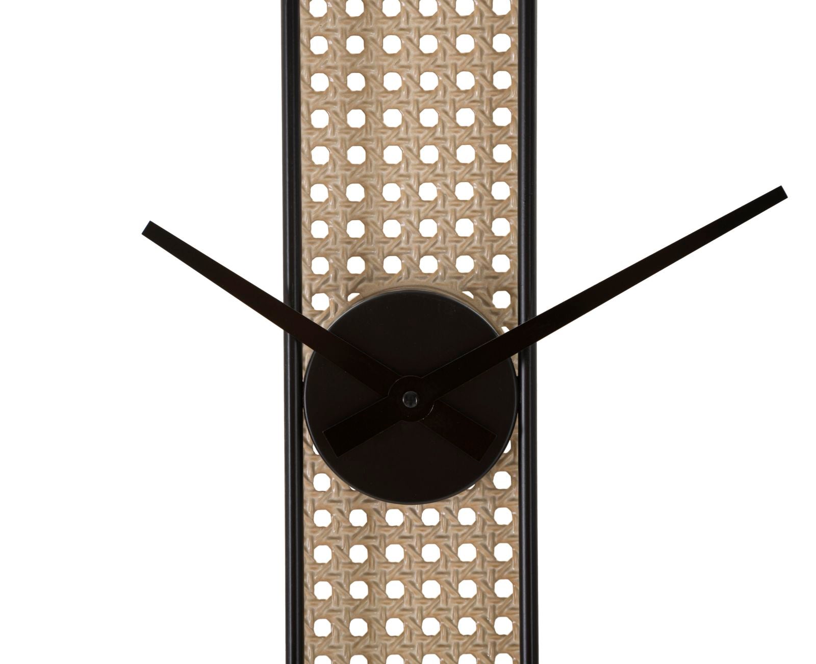 Mauro Ferretti Ribby Ronde wandklok in zwart en beige metaal