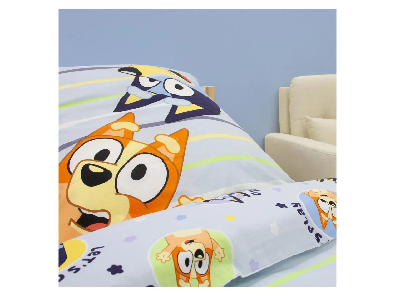 Parure de lit double face pour enfant, 140 x 200 cm