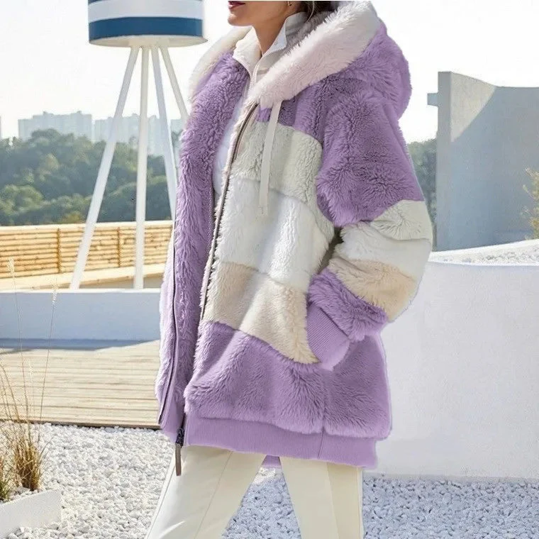 Aléana | La veste d’hiver élégante et chaude avec capuche et fermeture éclair