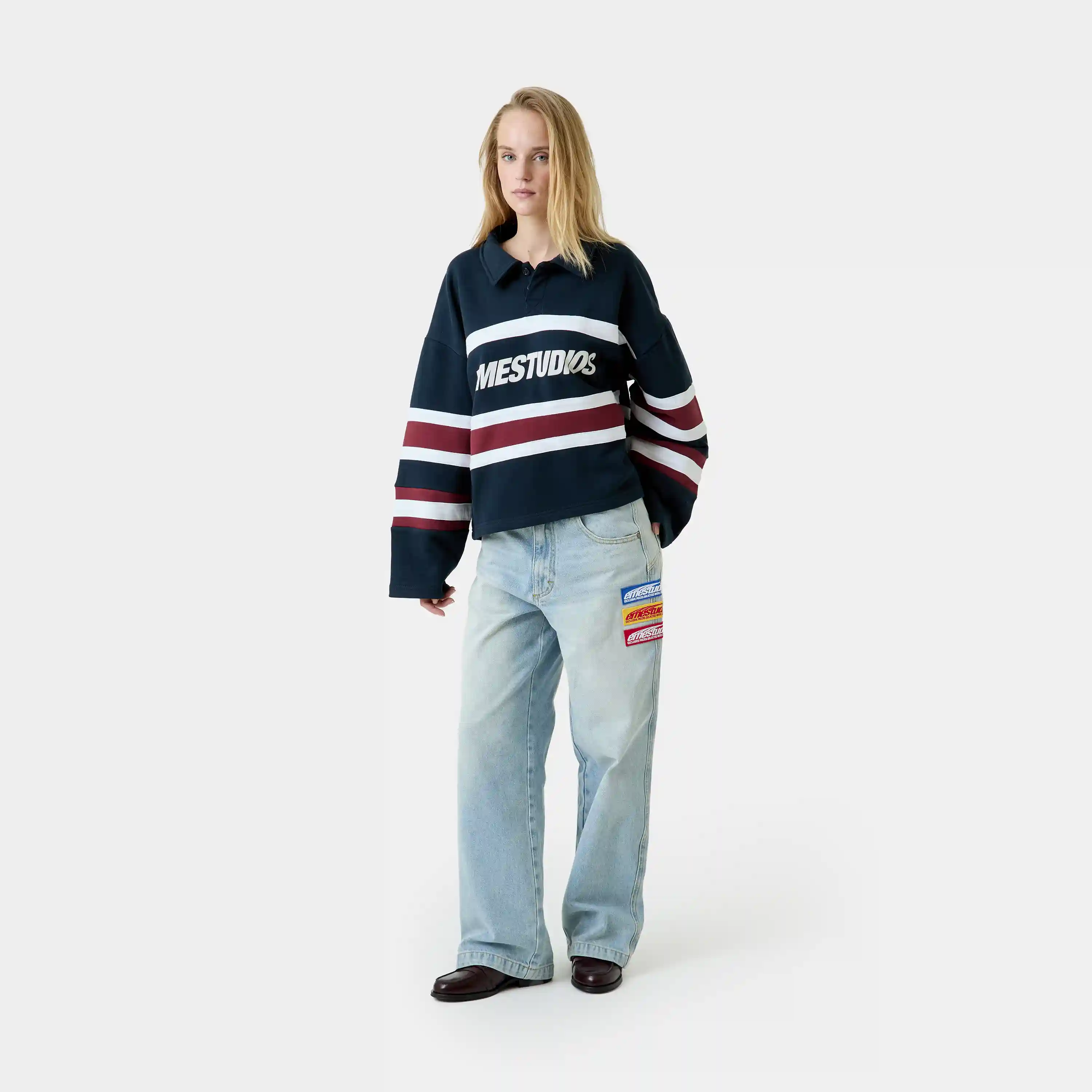 Bachatas Navy Polo Crewneck