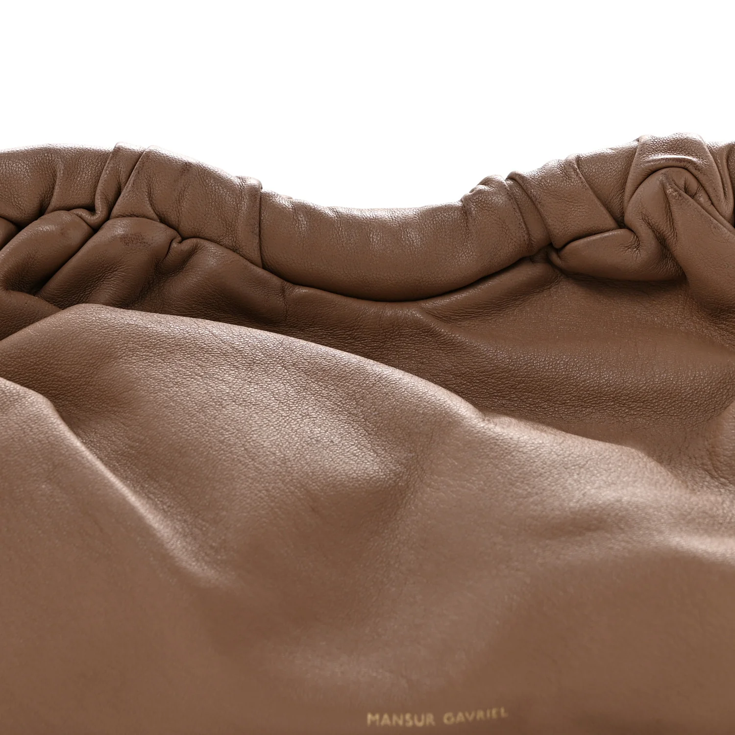Lambskin Cloud Clutch Biscotto