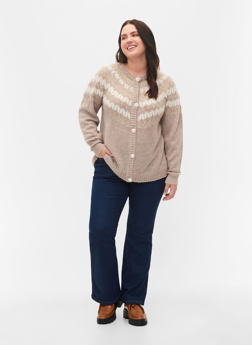 Zizzi High-waisted Ellen bootcut jeans