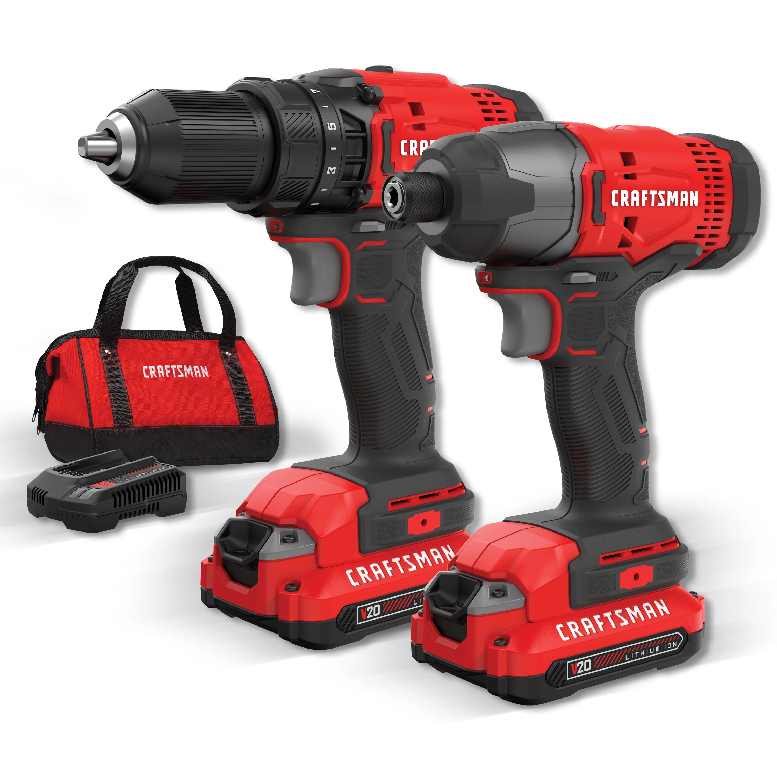 V20 20-volt Max 2-Tool Power Tool Combo Kit with Soft Case (2-Batteries and Charger Included)