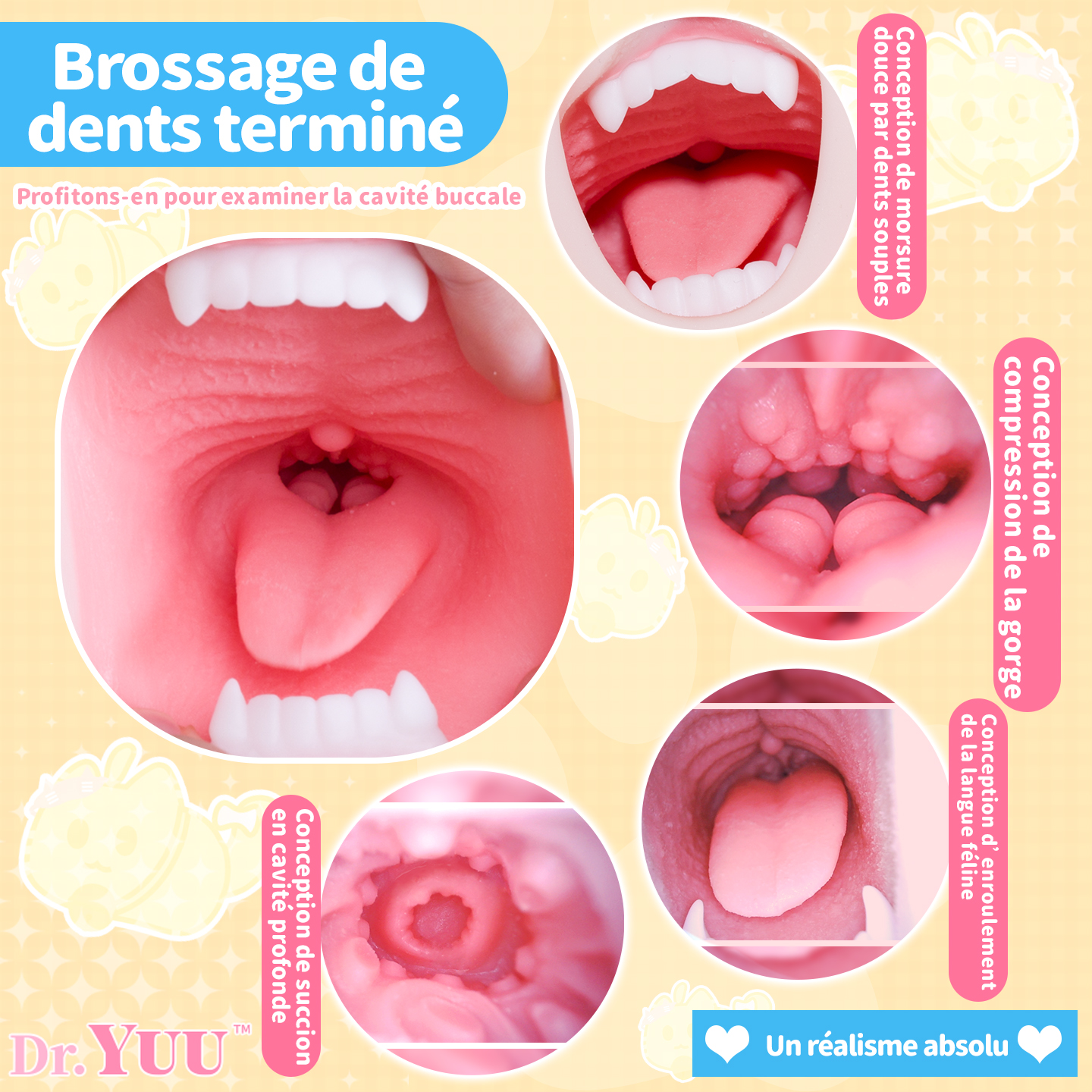 Prise en main ergonomique de ce lourd onahole pour un contrôle absolu.