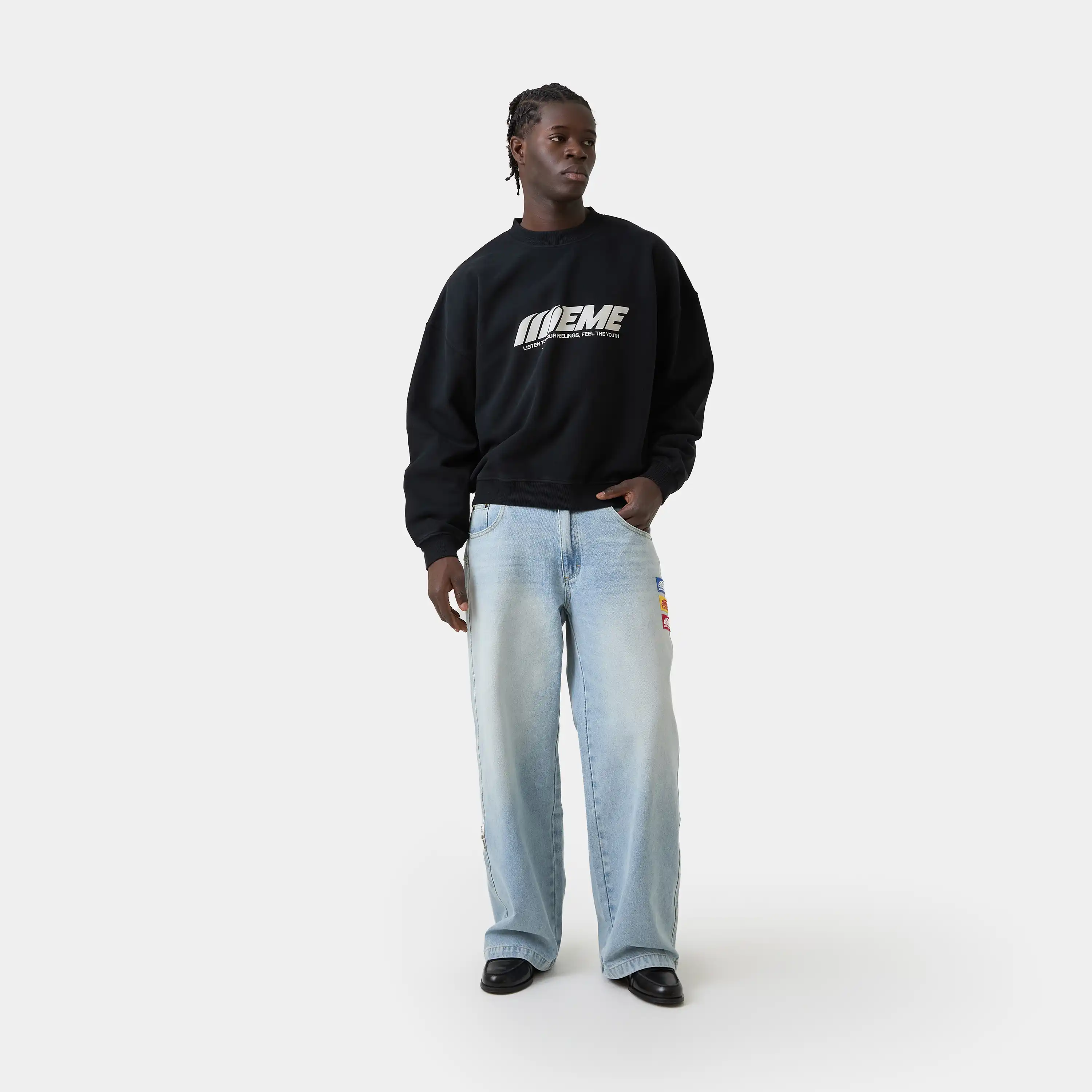 Staple Shadow Oversized Crewneck