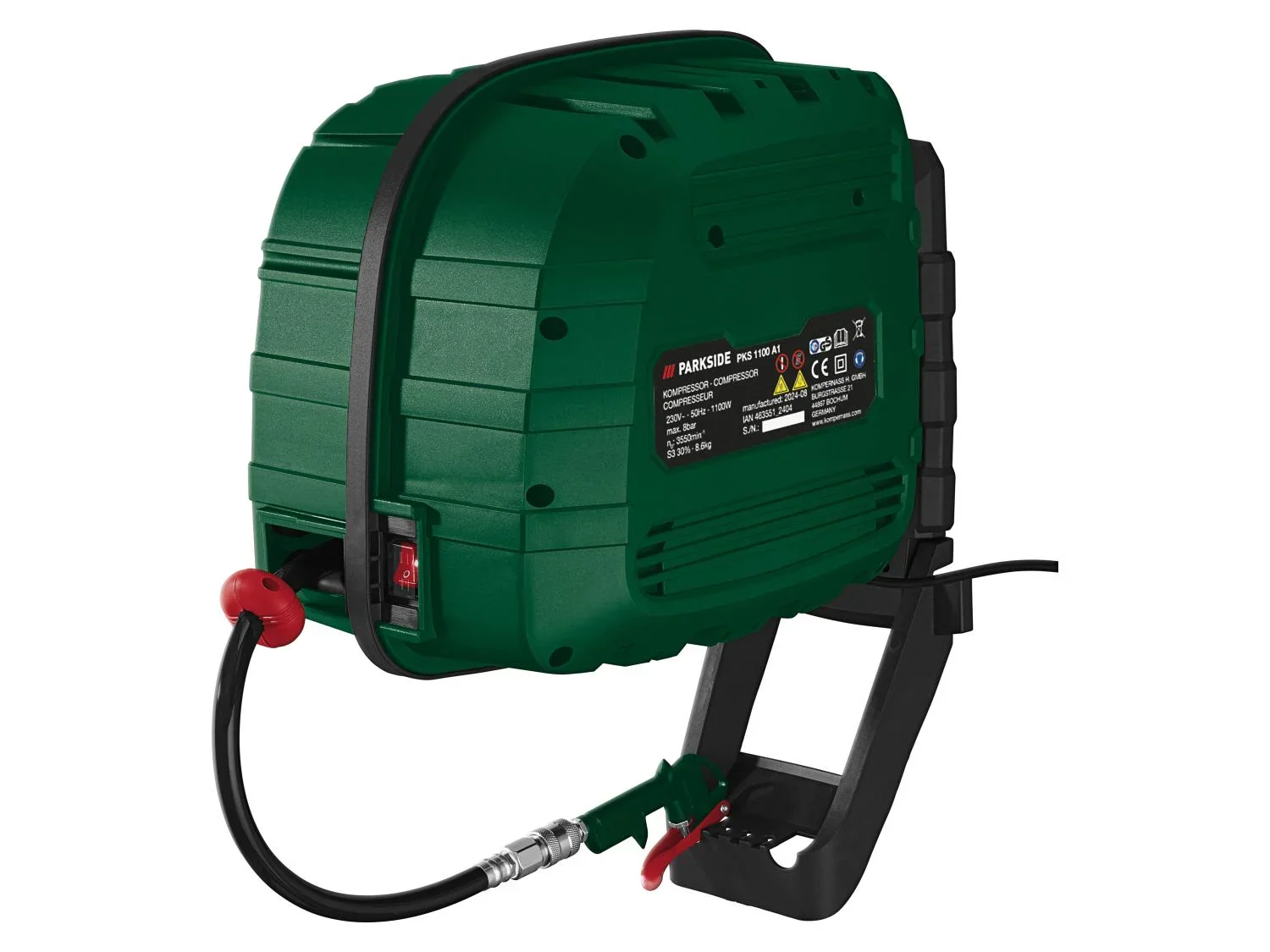 PARKSIDE Compresseur PKS 1100 A1, 8 bar, 1100 W