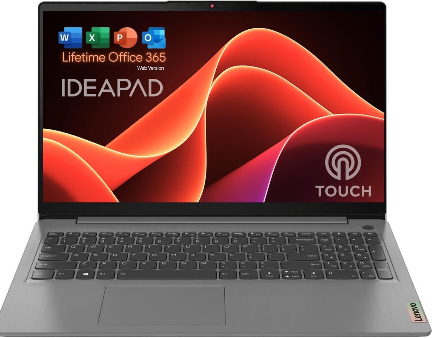 Lenovo Touchscreen Laptop with Office 365 for The Web - 16GB RAM - 256GB SSD - Intel Core i3 Processor - 15.6