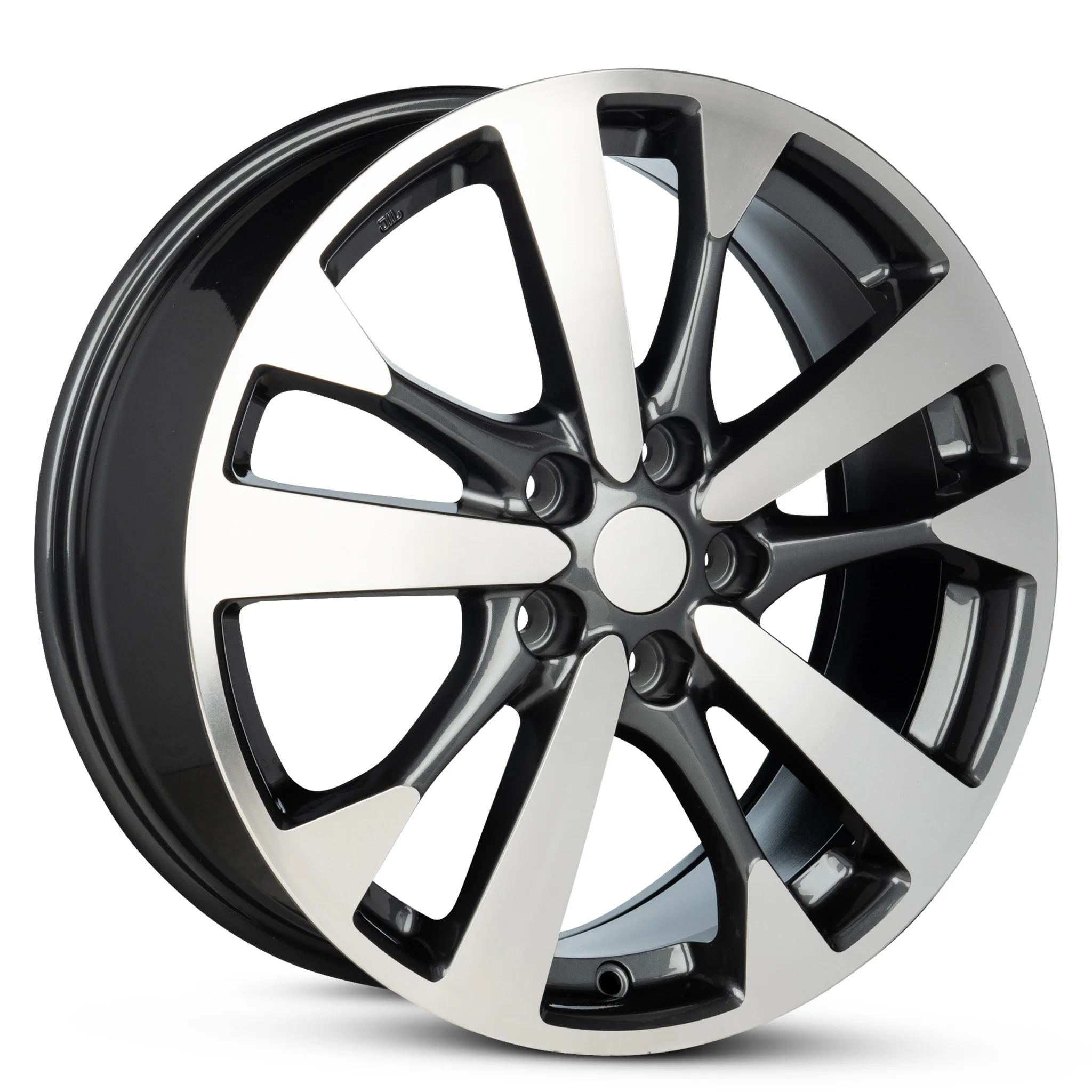 For 2016-2017 Nissan Altima 18 Inch Machined Face with Painted Inlay Charcoal Rim OE Direct Replacement Car Wheel - Image 2