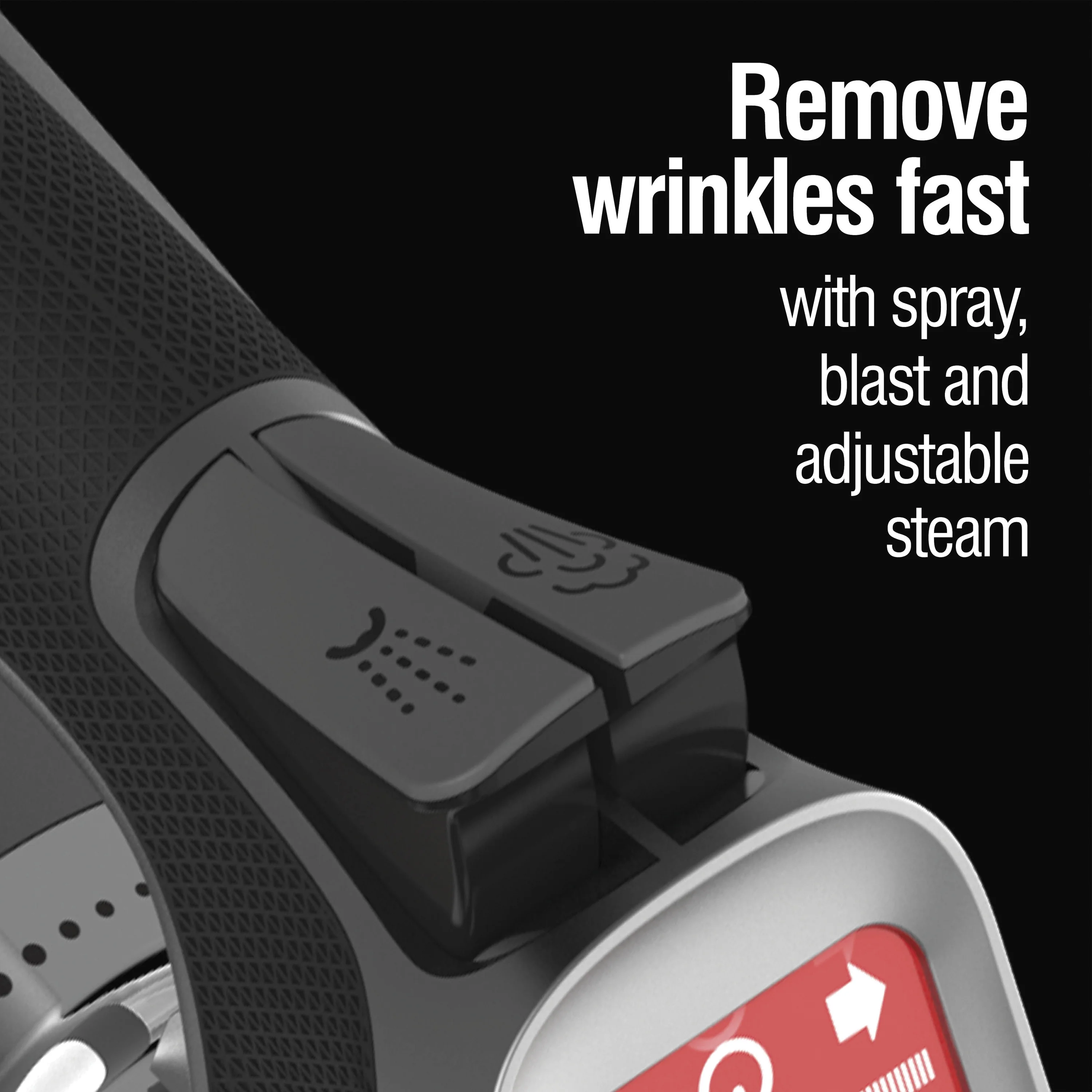 CHI Iron Touchscreen Clothing Iron, Black and Silver, 13103