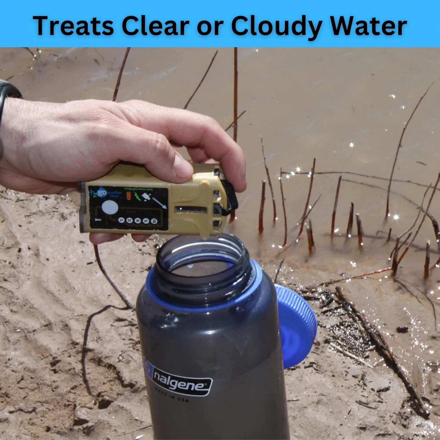 Prime Survival Water Purifier, 5 mg/L, Camping Water Purifier, Tactical Survival Gear, Emergency Water Filtration. Hiking Gear Essential with Virtually Unlimited Purification. - Image 3