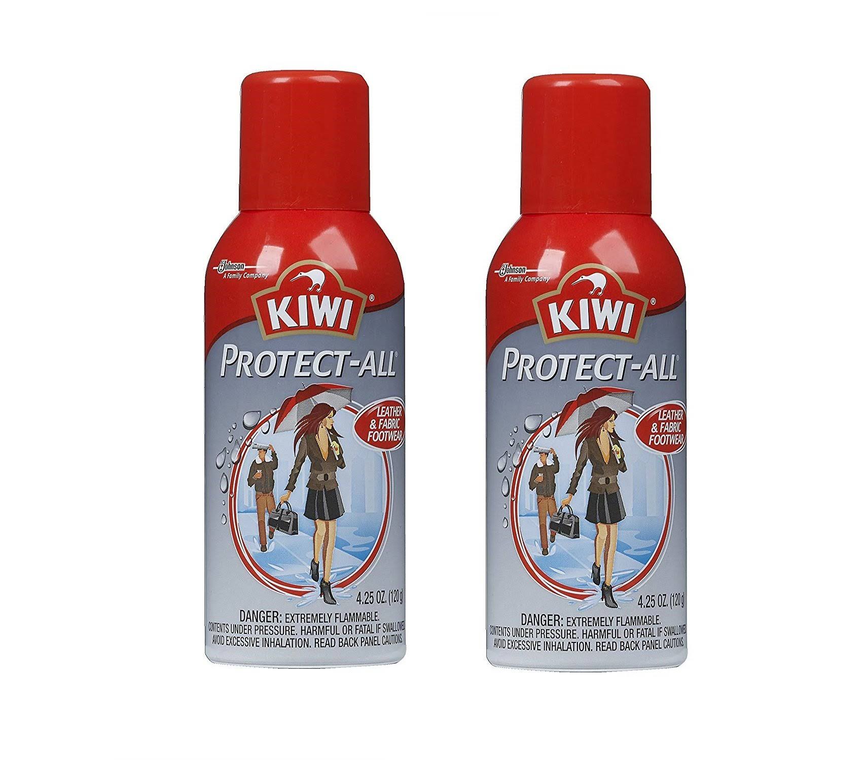 Kiwi Protect All Rain and Stain Repellant 2 Pack - 4.25 oz, Clear
