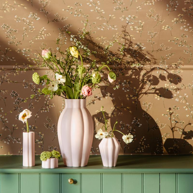 Birgit vase 35 cm lily rosa