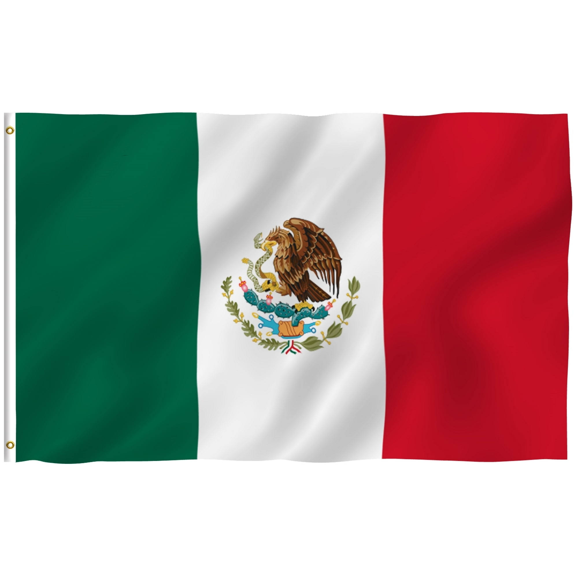 Anley 3x5 Feet Mexico Flag - Mexican MX National Flags Polyester