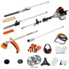 12 in 1 Multi - Functional Trimming Tool, Gas Pole Saw Plus Weed Eater, 52CC 2 - Cycle Garden Tool System Hedge Trimmer and Brush Cutter