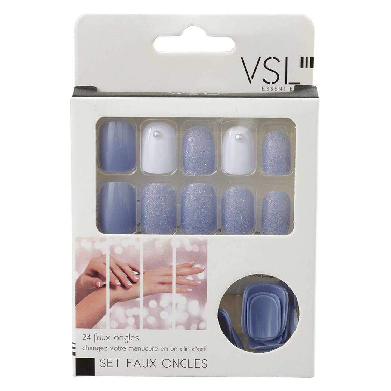 Kit de faux ongles violet