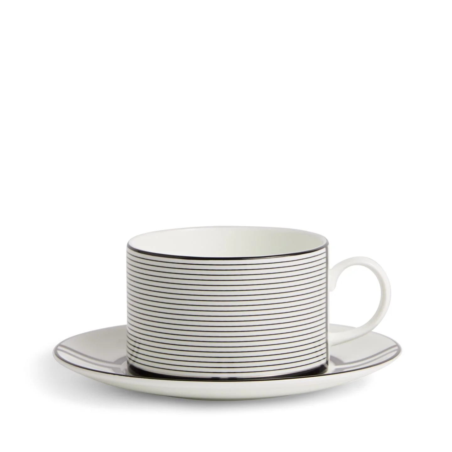 Vera Wang Luxe Graphite Teacup Saucer V2