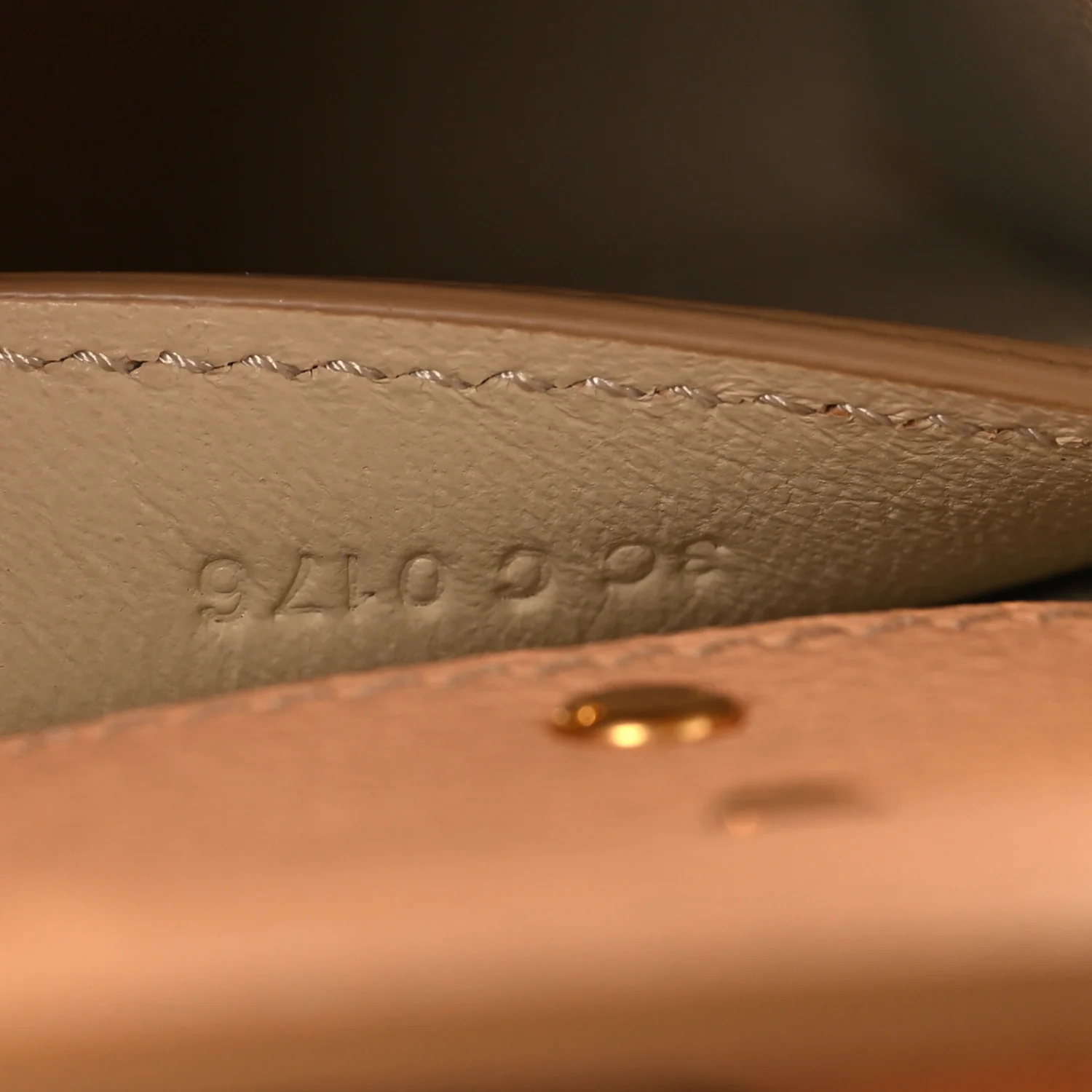 Grained Calfskin Mini Horizon Satchel Beige