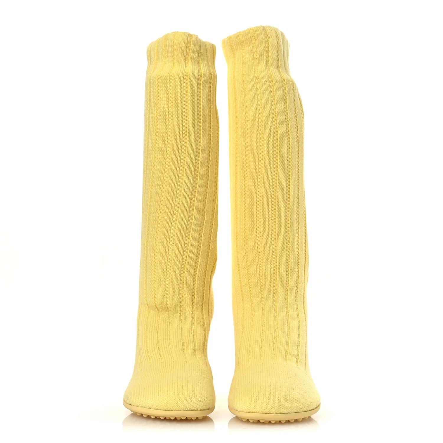 Cotton Knit Atomic Boots 40 Lemonade
