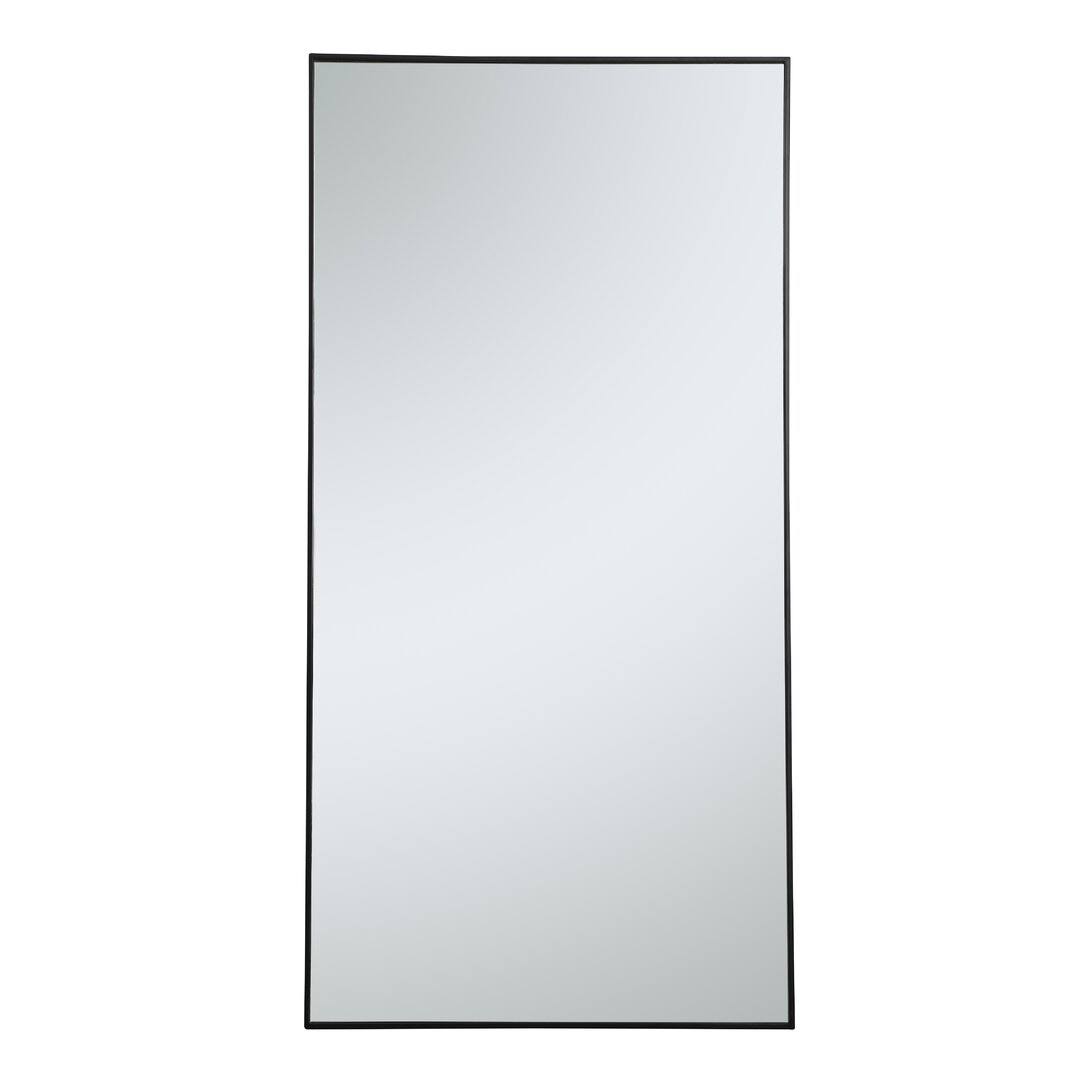 Savina Metal Mirror Finish: Black, Size: 72