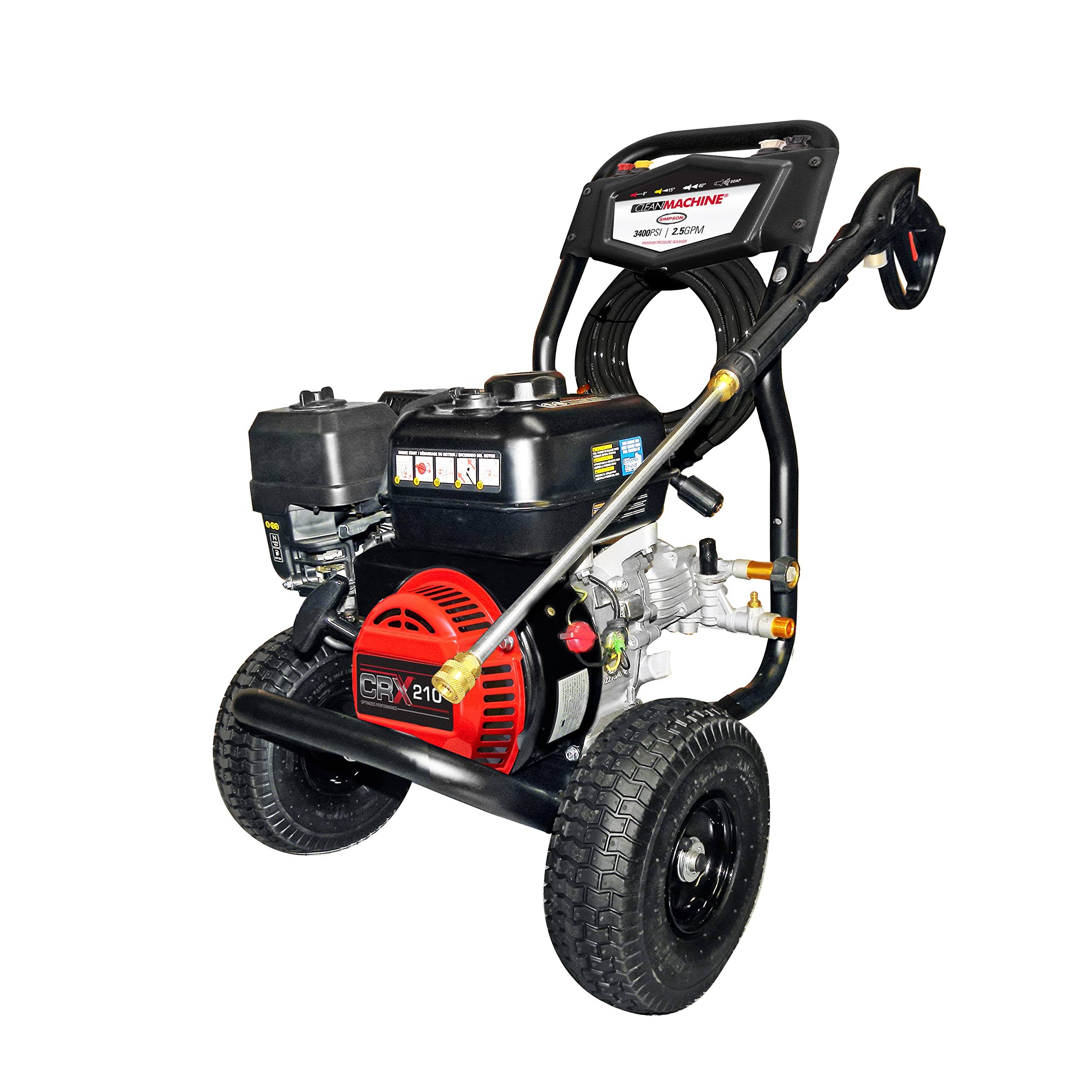 Simpson Clean Machine CM61083 3400 PSI 2.5 GPM Cold Water Pressure Washer