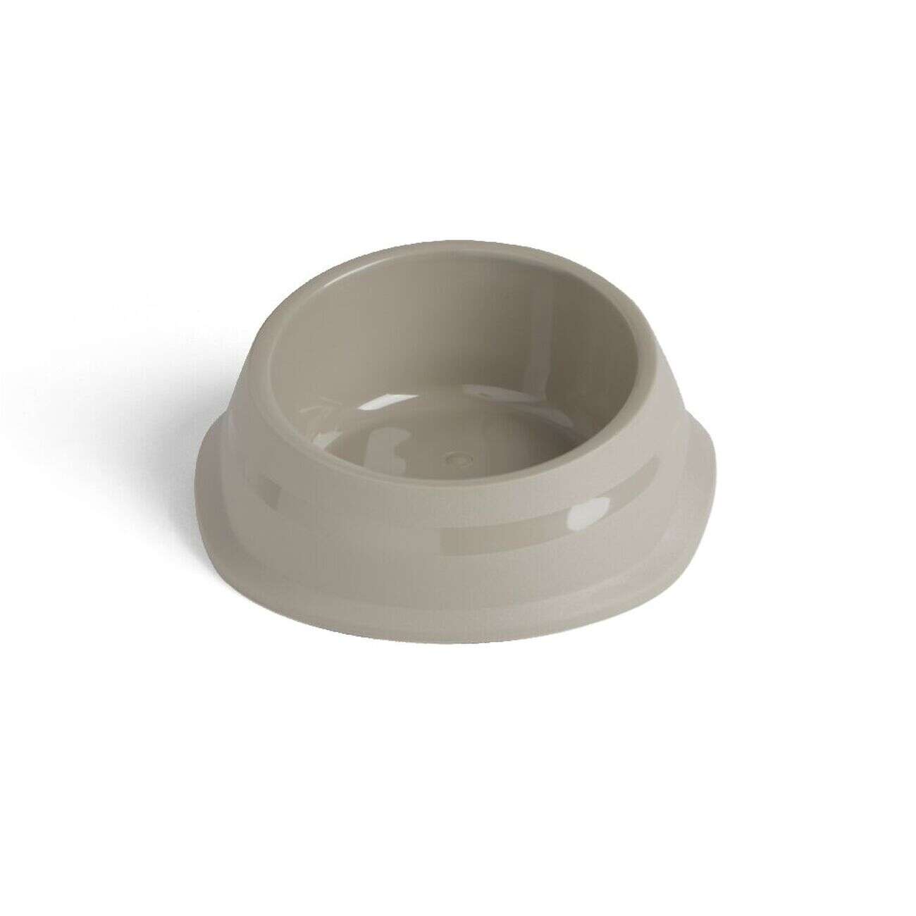 Gamelle antidérapante pour chien plastique gris Ø16xH.6,5cm
