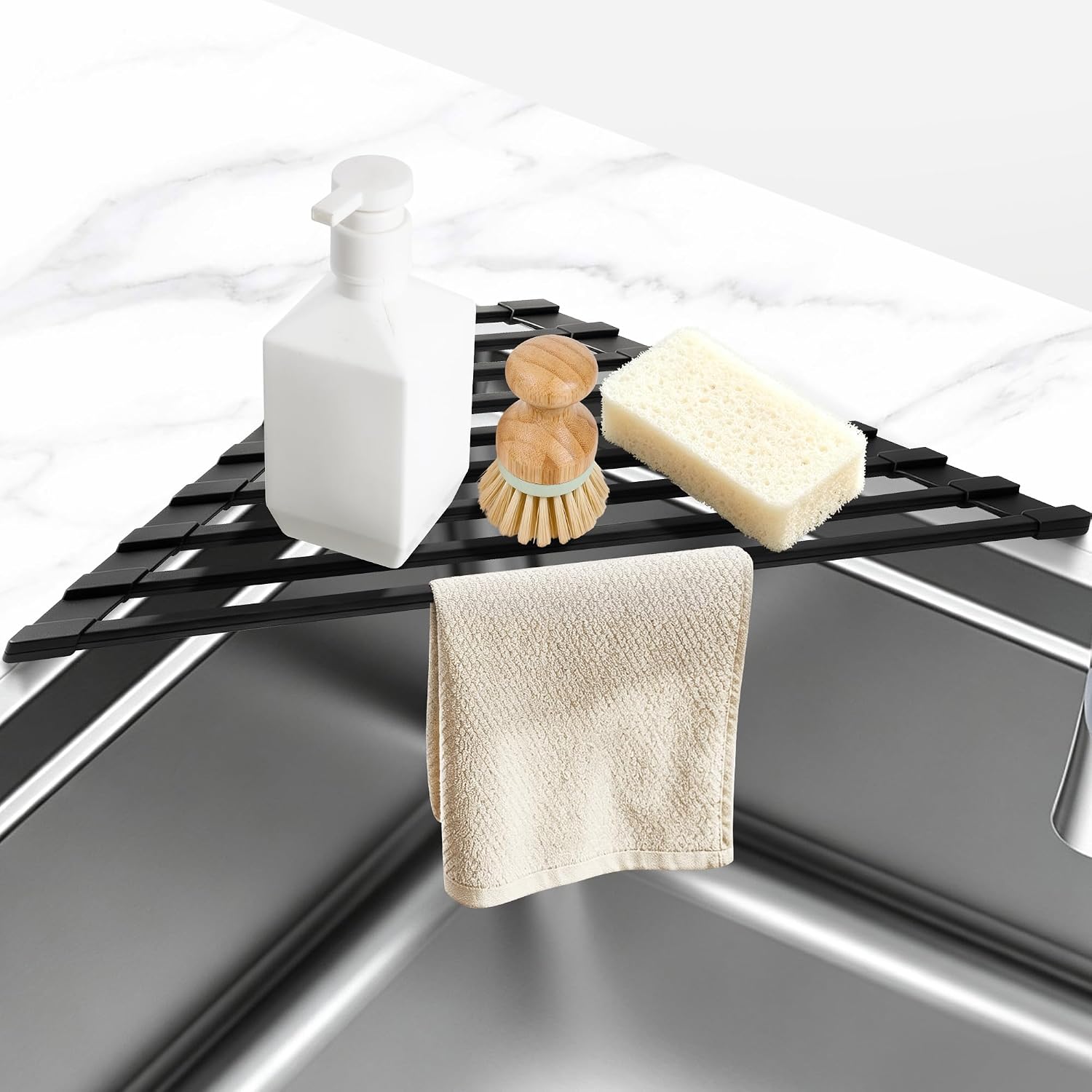 Roll Up Dish Drying Rack Over the Sink 12.5