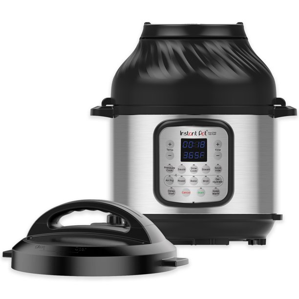 Instant Pot Duo Crisp de 6 pintes, friteuse à air chaud + autocuiseur multifonction pour rôtir, cuire, déshydrater et plus encore