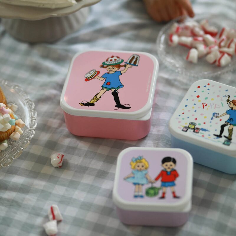 Pippi snackboks 3 stk Bursdag