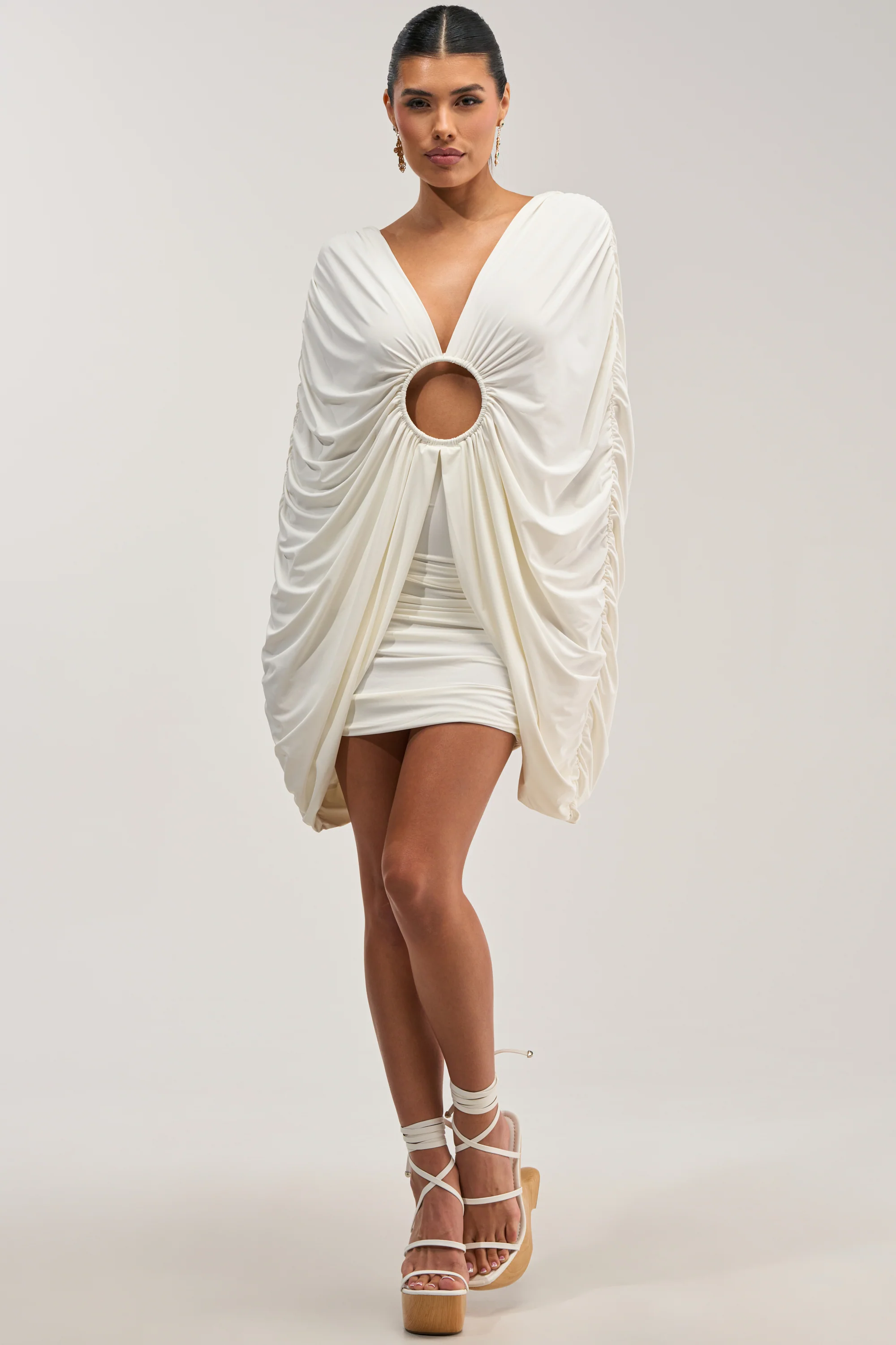 BAD DECISIONS MINI DRESS IN WHITE - Akira Store