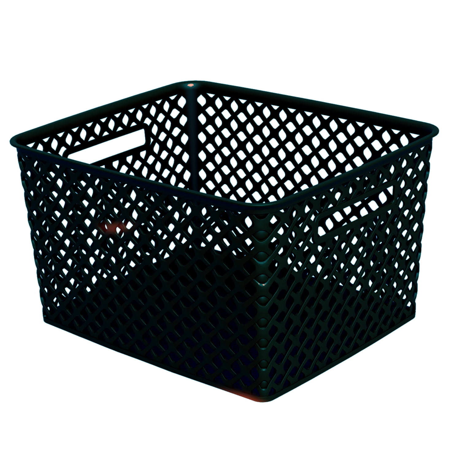 Mainstays Large Decorative Basket, Black